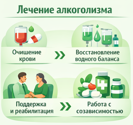 лечение алкоголизма в Челябинске этапы